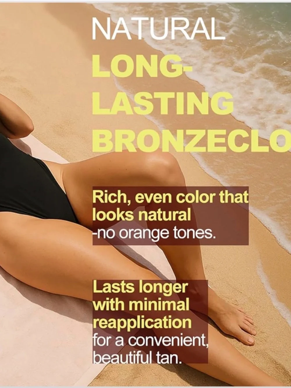 NEWUREHO Sunless Tanner Self Tanning Lotion - Black & Yellow